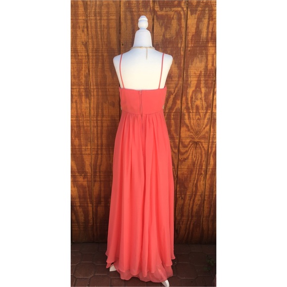 Eureka Fashion - Chiffon Hi-Low Gown - Picture 8 of 9